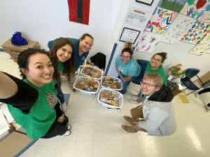 Kappa Delta Pi students organized a food drive.