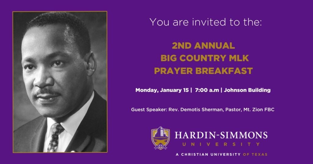 MLK Big Country Prayer Breakfast HardinSimmons University