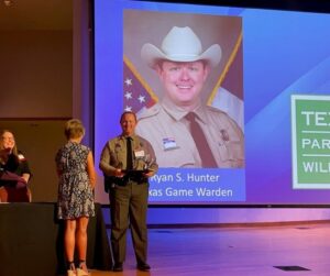 HSU graduate and Texas State Game Warden Ryan S. Hunter .