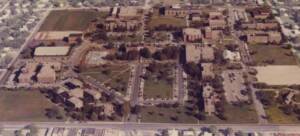 A 1974 aerial view of Hardin-Simmons University.