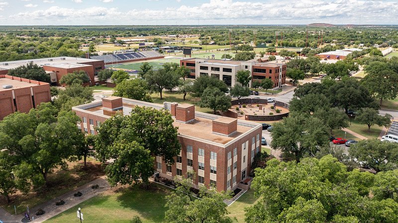 An aerial view of Hardin-Simmons University.