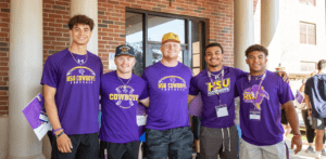 group of male students at Cowboy Connect