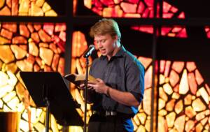 Luke Yates- Logsdon Student Speaking at Chapel