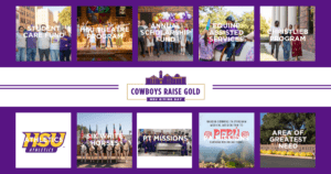 Cowboys Raise Gold - HSU Giving Day Categories