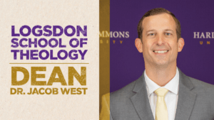 Dr. Jacob West, Dean of the Logsdon School of Theology