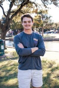 Andrew Bin, a senior from Kerrville, Texas, studying Economics and Finance